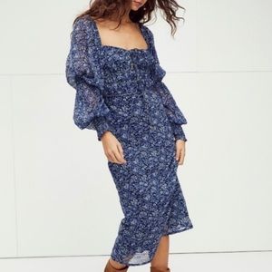 NEW Free People Glow Up Aglow Midi Dress